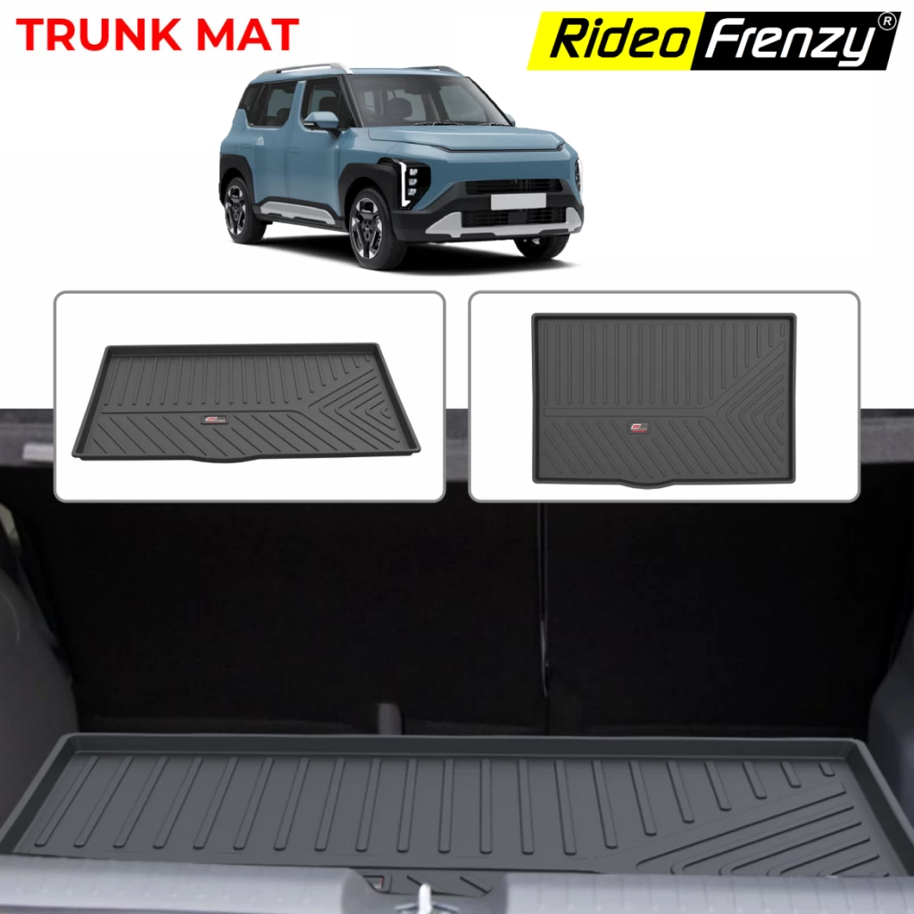 Buy Kia SYROS Cargo Boot Mats Laser Cut Design online India | RideoFrenzy