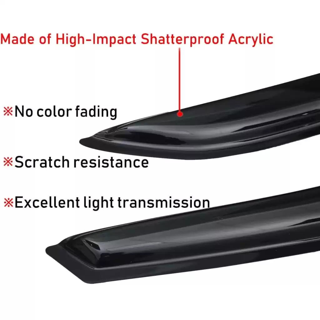 Buy Kia Carens Black Door Visors Online India | RideoFrenzy