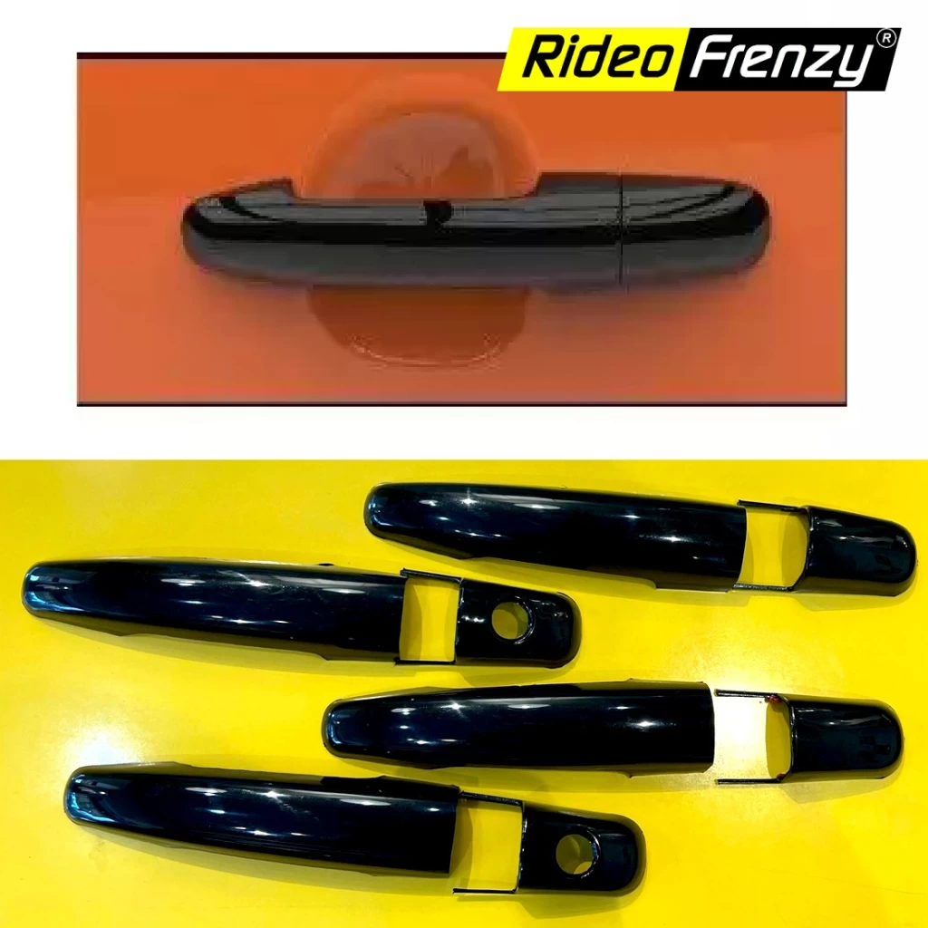 Buy Piano Black Handle Covers online for Baleno, Fornx, Ignis, Grand Vitara, Hyryder, Dzire, XL6, Ertiga, Taiser, Swift, Glanza