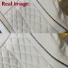 Luxury Nappa Leather Car Seat Covers in Kriscross ICE Grey and Black Color