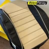 Buy RideoFrenzy LEO Beige & Black Nappa Leather Seat Covers
