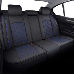 Buy Zebra Black and Blue Color car seat covers