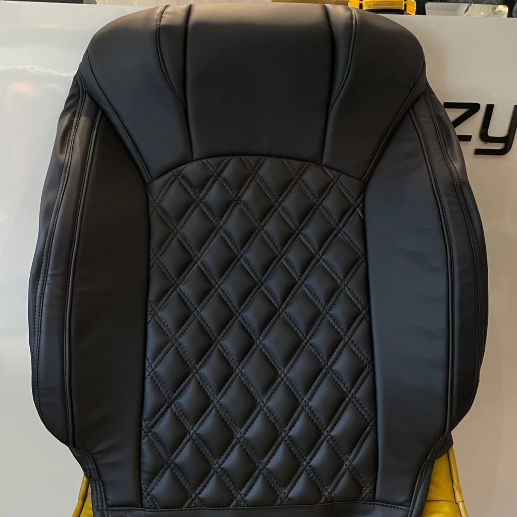 Buy RideoFrenzy Zebra Full Black Nappa Leather Seat Covers online India