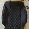Buy RideoFrenzy Zebra Full Black Nappa Leather Seat Covers online India