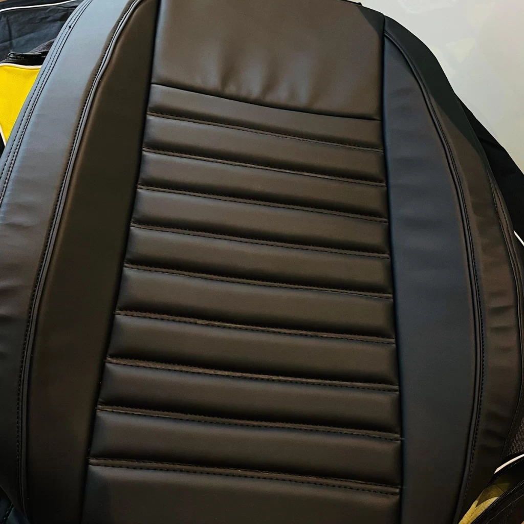 Buy RideoFrenzy SILVRADO Full Black Nappa Leather Car Seat Covers online India