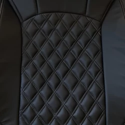 Buy RideoFrenzy ClubClass Full Black Nappa Leather Car Seat Covers