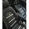 Buy RideoFrenzy Luxury Designer Black with White Nappa Leather Seat Covers Online India