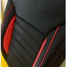 Buy RideoFrenzy Luxury Nappa Leather Car Seat Covers | Fusion Black and Red
