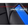 RideoFrenzy LEO Blue & Black Nappa Leather Seat Covers Online | Free Shipping