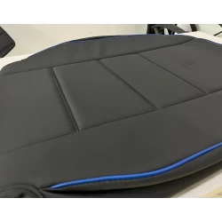Buy RideoFrenzy BUKET Black and Blue Car Seat covers online