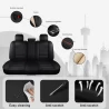 Buy RideoFrenzy Supreme Black Nappa Leather Car Seat Covers | Free Shipping & Easy Returns