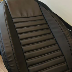 Buy RideoFrenzy Designer Black Nappa Leather Car Seat Covers online