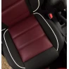 RideoFrenzy LEO Wine & Black Nappa Leather Seat Covers Online | Free Shipping