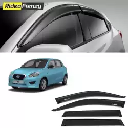 Buy Unbreakable Datsun Go Door Visors in ABS Plastic at low prices-RideoFrenzy
