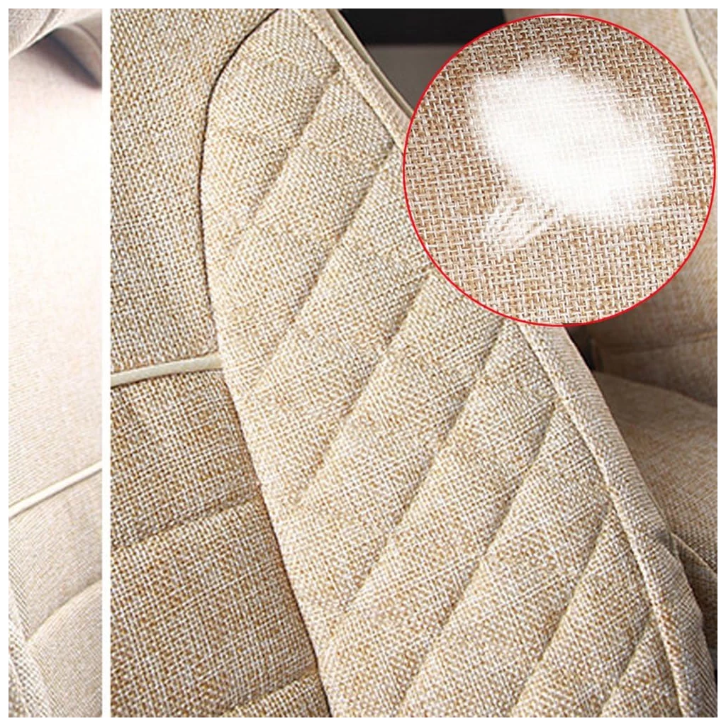 Buy Elegance Jute Car Seat Covers in Black & Beige Online India | RideoFrenzy