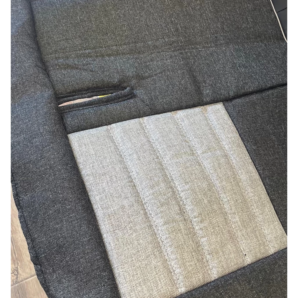 Buy Polsi Premium Black & Grey Jute Car Seat Covers Online-RideoFrenzy