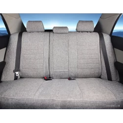 Buy Polsi Premium Jute Car Seat Covers Full Grey Online-RideoFrenzy