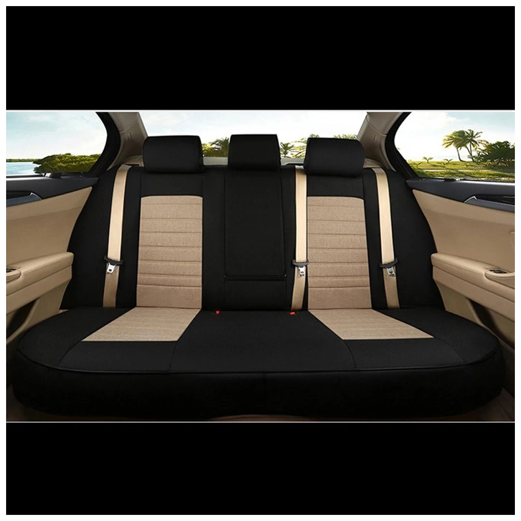 Buy Zigro Premium Jute Car Seat Covers in Black & Beige Online- RideoFrenzy