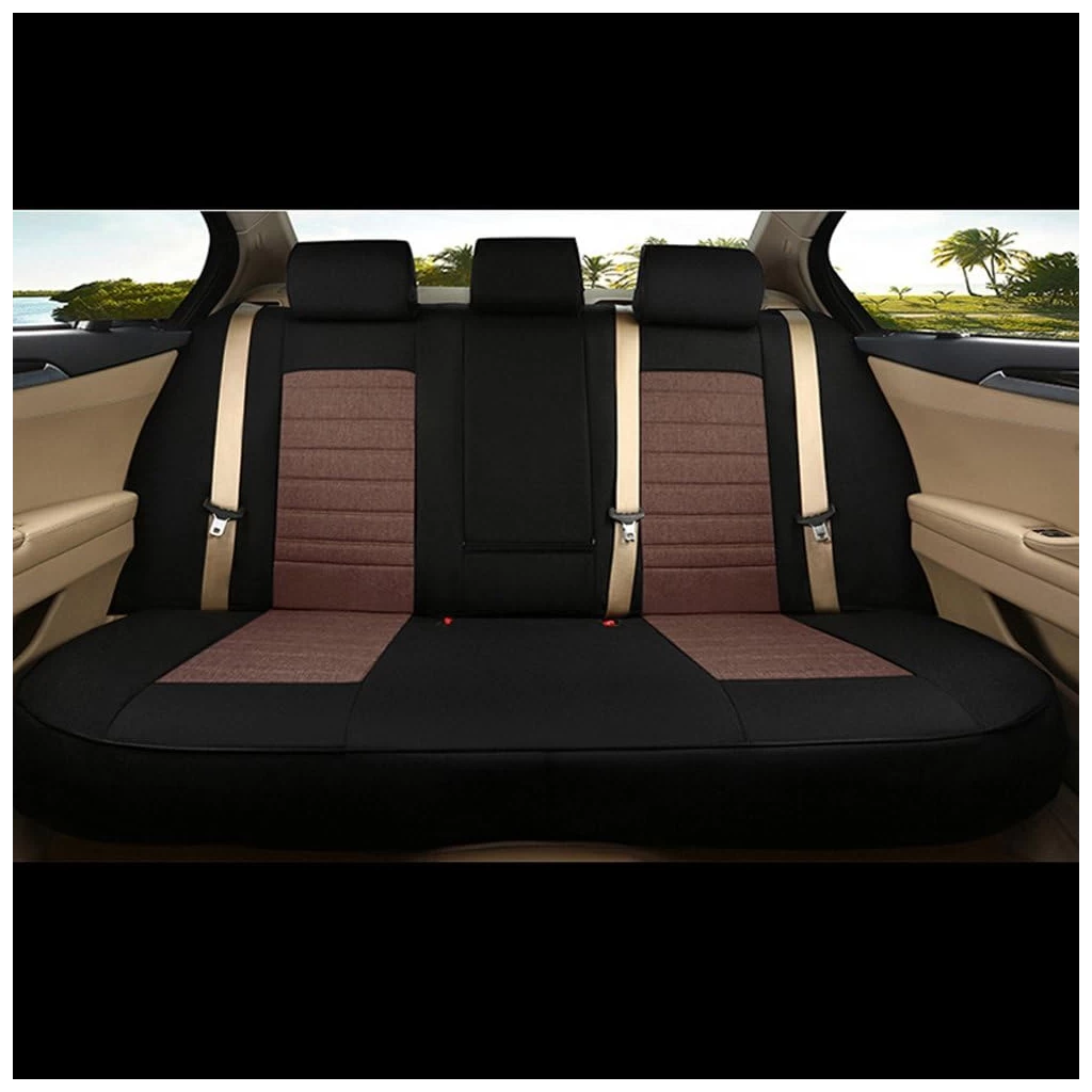 Buy Zigro Premium Jute Car Seat Covers in Black & Chocolate Color Online RideoFrenzy