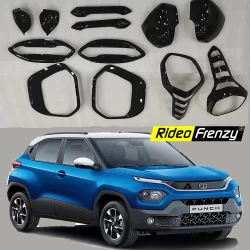 Buy Tata Punch Piano Black Combo Garnish Set 5 online @2999 | Rideofrenzy