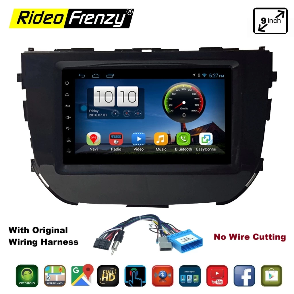 Vitara Brezza (2016-2022) 9 inch Android Infotainment System with Wifi, Camera, Android Auto & Carplay | 2-32 GB Original