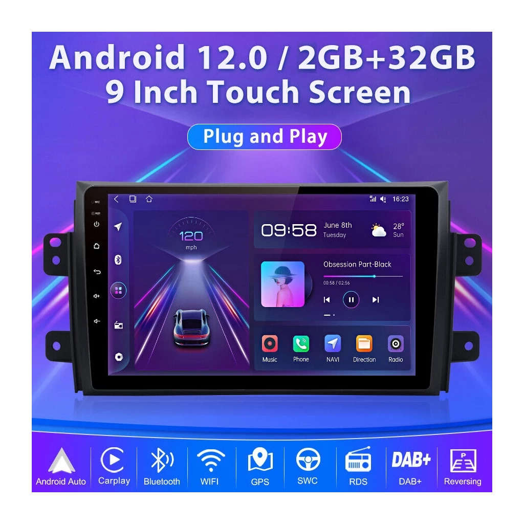 Buy Skoda Slavia 9 inch Android Infotainment System @9999 | RideoFrenzy