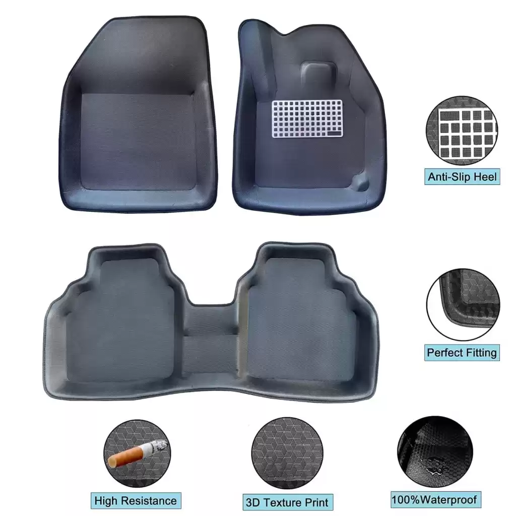 Buy Skoda Kylaq 4D Crocodile Bucket Floor Mats online India | RideoFrenzy