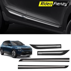 Buy Skoda Kylaq Black Chrome Side Beading online India | RideoFrenzy