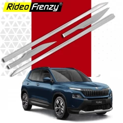 Buy Skoda Kylaq Original OEM Type Chrome Side Beading online India | RideoFrenzy
