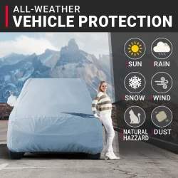 Buy Skoda Kylaq Waterproof Car Body Cover Mirror Pockets online India | RideoFrenzy