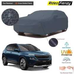 Buy Skoda Kylaq 3D Tear Resistant Car Body Cover with Mirror Pockets online India at RideoFrenzy