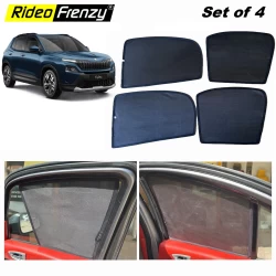 Buy Skoda Kylaq Magnetic Window Sunshades online India @699 | RideoFrenzy