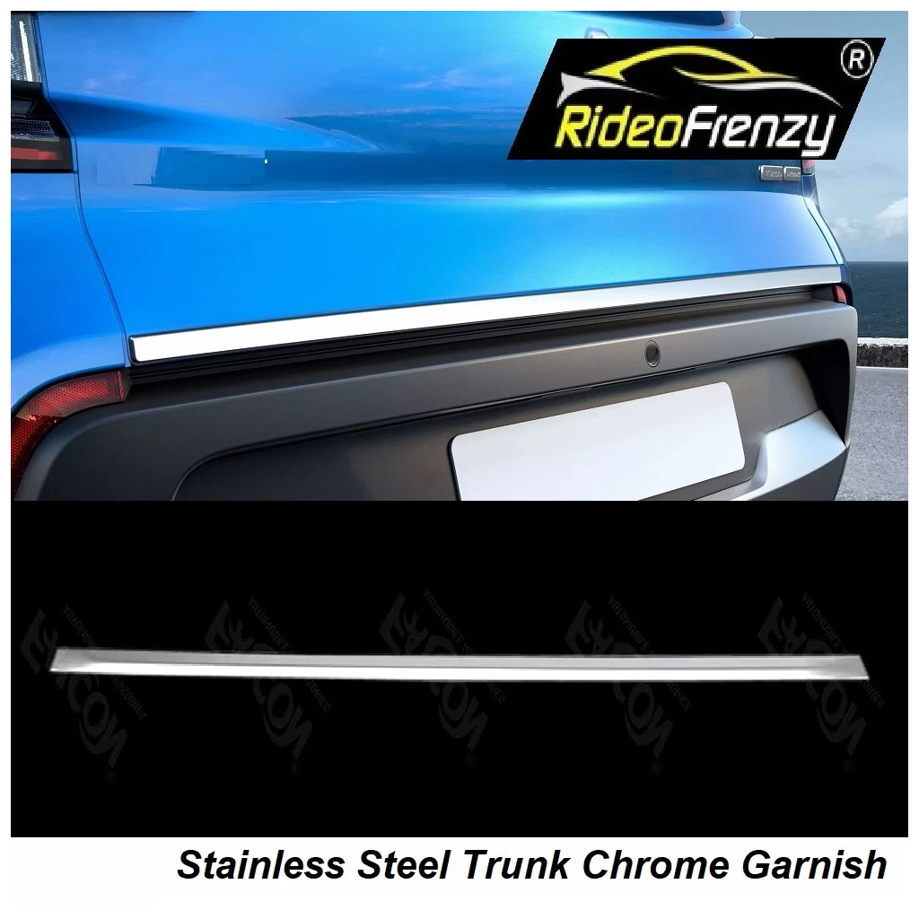 Buy Skoda Kylaq Chrome Dickey Garnish online at lowest price in India | RideoFrenzy