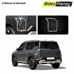 Buy Kia Syros Chrome Tail Light Garnish Covers online India at lowest price | RideoFrenzy