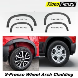 Buy Maruti S-Presso Wheel Arch Cladding Black Full Set with Fitting