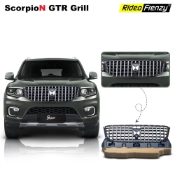 Buy Mahindra Scorpio-N GTR Grill Modified with Chrome online India | RideoFrenzy