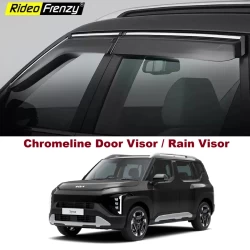 Buy Kia Syros Chromeline Door Visors online India | RideoFrenzy