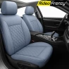 RideoFrenzy Luxury Nappa Leather Car Seat Covers | Skin Fit Tailor Made | ClubClass Premium Grey | 20mm Evlon Foam
