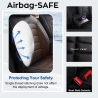 Buy RideoFrenzy Streak Off White & Black Nappa Leather Car Seat Covers | Free Shipping & Easy Returns