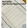Buy RideoFrenzy Streak Off White & Black Nappa Leather Car Seat Covers | Free Shipping & Easy Returns
