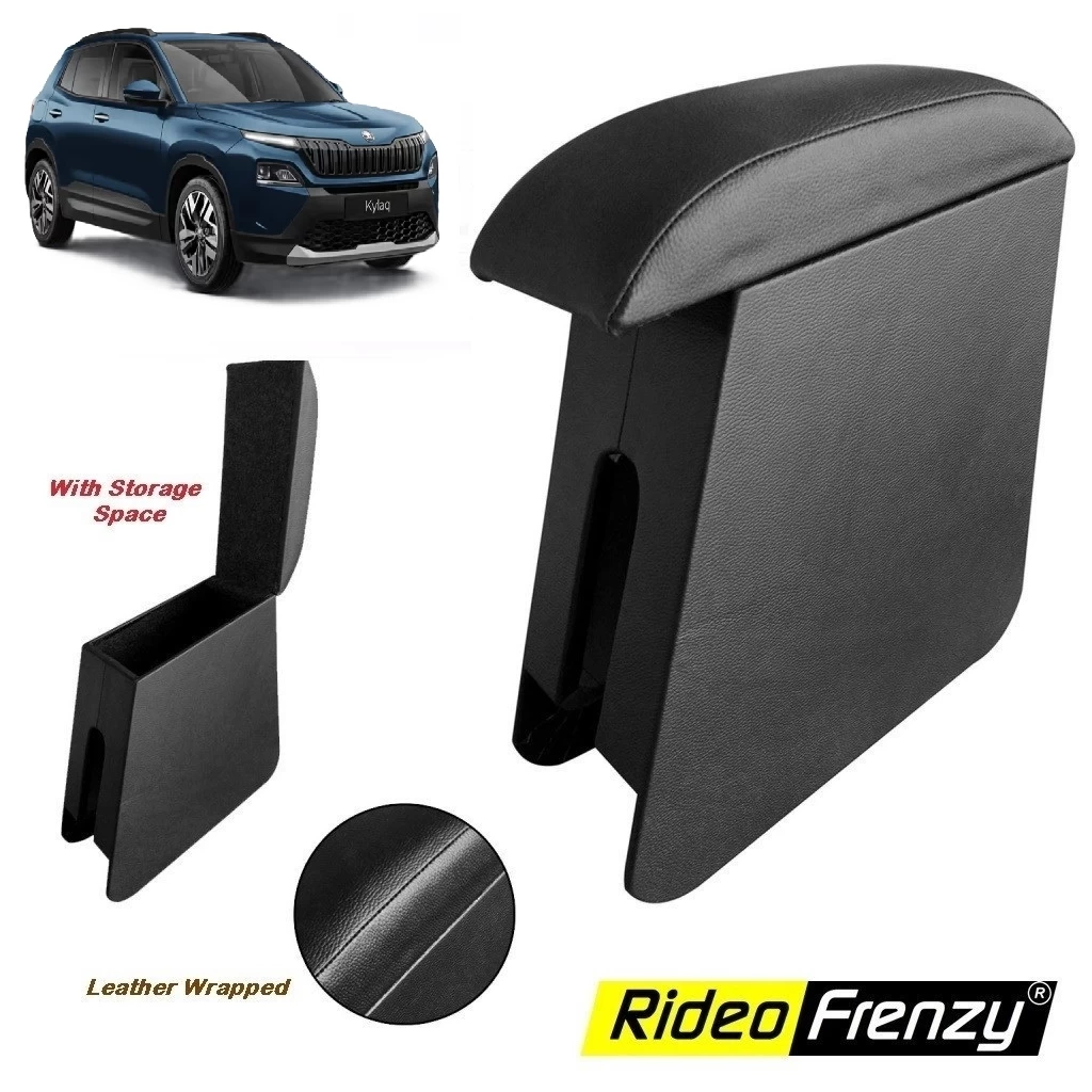 Buy Skoda Kylaq Black Leather Arm Rest online India