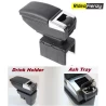 Buy Luxurious Black Premium Arm Rest with Drink Holder online India at RideoFrenzy