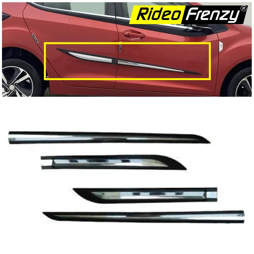 Tata Altroz Black Chrome Side Beading online India | RideoFrenzy