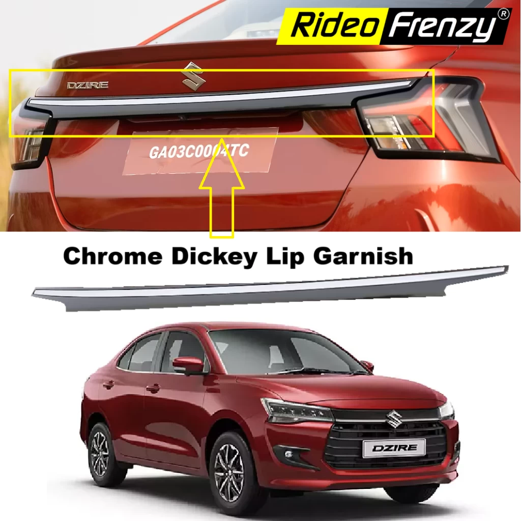 Buy New Dzire 2024 Chrome Dickey LID Garnish | Original OEM Type