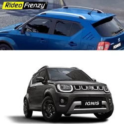 Buy Maruti Ignis Silver Black Roof Rails | Genuine OE Type Design | Rideofrenzy