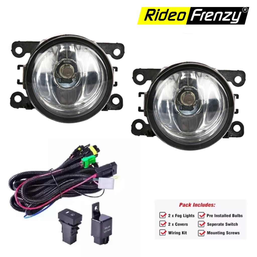 Buy Maruti Suzuki Fog Light Assembly with Wiring Kit & Switch | RideoFrenzy