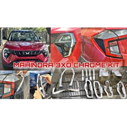 Mahindra 3XO Chrome Accessories | Headlight | tail light | mirror | handle garnish