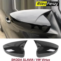 Buy Premium Quality Skoda Slavia / VW Virtus Batman Style Side Mirror Covers Covers online India | Rideofrenzy