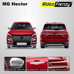 Buy MG Hector Chrome Accessories Garnish Set online India | Rideofrenzy