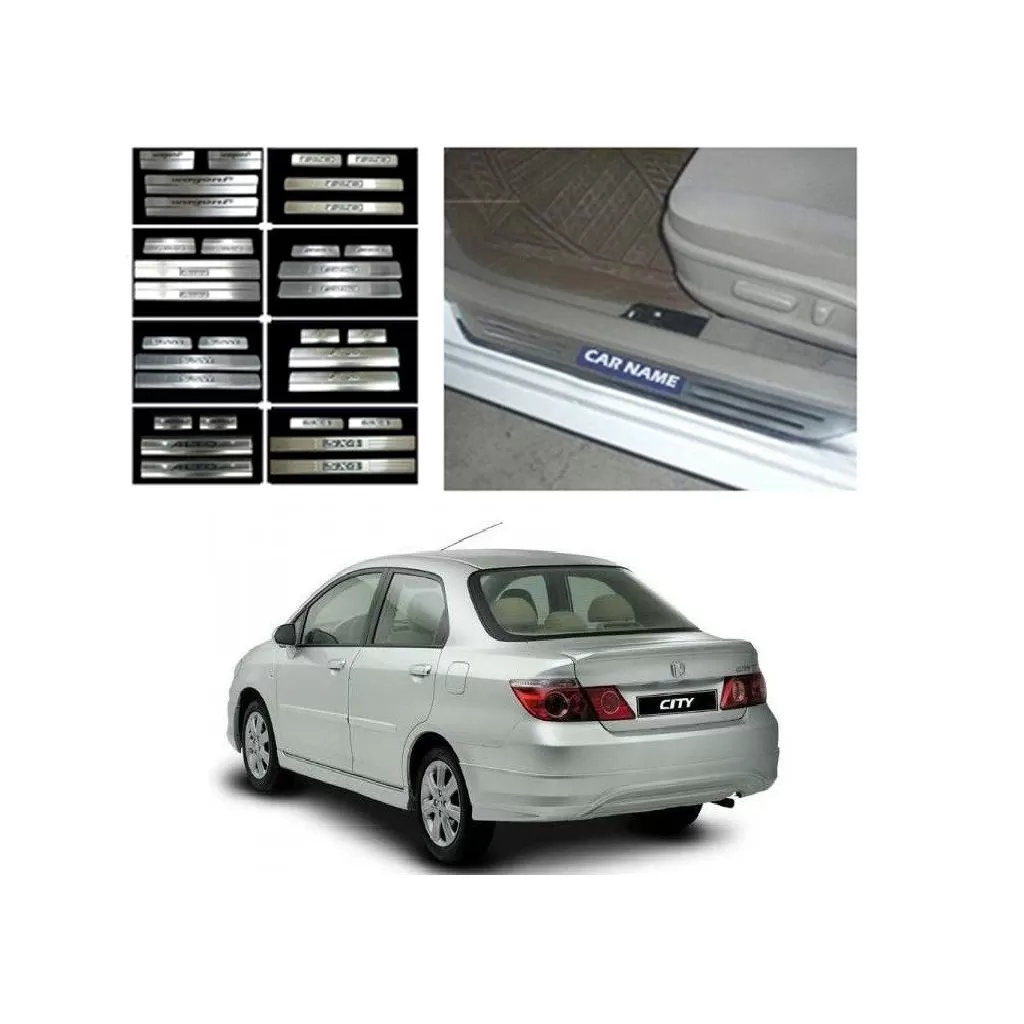 Buy Honda City Zx Door Stainless Steel Sill Plate online at low prices-RideoFrenzy